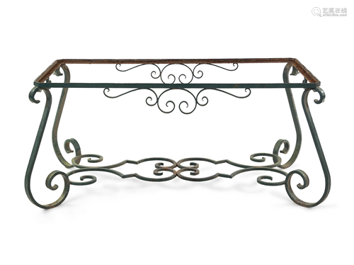 A French Painted Metal Baker's Rack