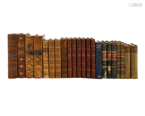 A Group of Leather Bound Books