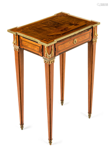 A Louis XVI Marquetry Writing Table