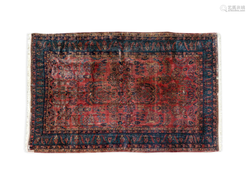 A Sarouk Wool Rug 10 feet 7 inches x 13 feet 6 inch…