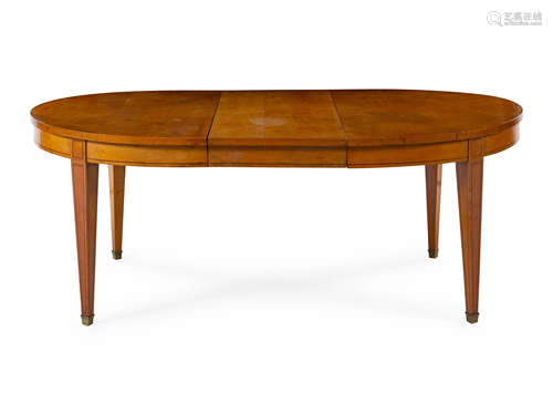 A Biedermeier Style Birch Extension Dining Table