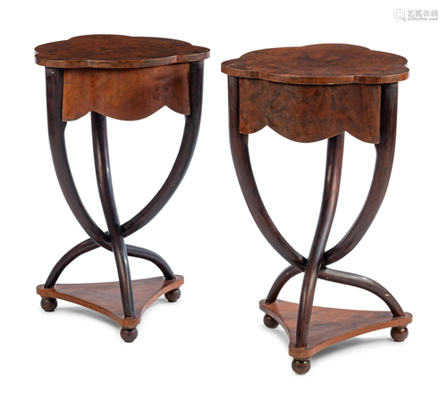 A Pair of Biedermeier Style Side Tables