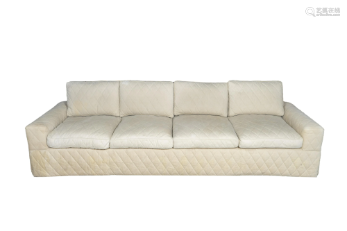 A Mid-Century Upholstered Sofa Height 2 fee…