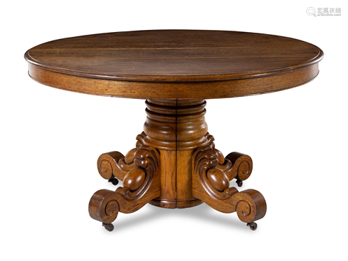 A Victorian Oak Breakfast Table