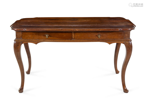 An Italian Fruitwood Dining Table