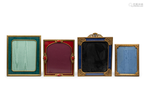 Four Gilt Metal Frames