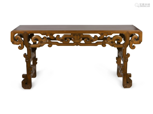 A Chinese Altar Table Height 38 x width 78 x dept…