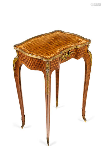 A Louis XV/XVI Transitional Style Marquetry W…