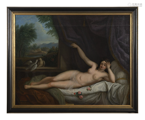 After Annibale Carracci 19TH CENTURY Reclining Nude