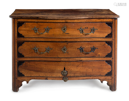 A Louis XV Walnut Chest of Drawers