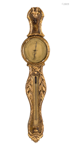 A Louis XV Giltwood Barometer