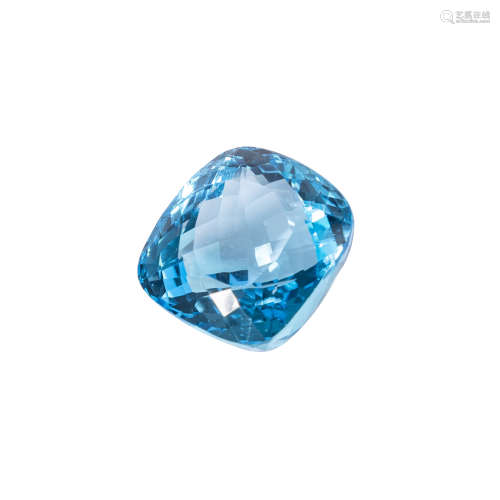 Loser Blautopas, 148,35 ct.,