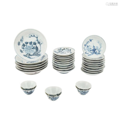 Set 30-tlg.: TEK SING/CHINA, 1820er Jahre.