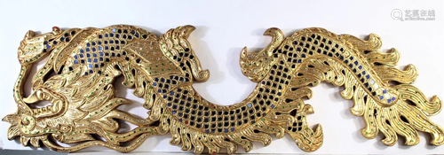 Gilt Wall Hanging Dragon