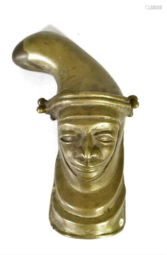 Gilt Bronze Jester Wall Mount