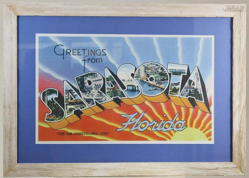 Greetings from Sarasota Florida Postcard Image