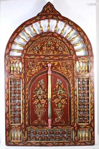 Hand Painted Middle Eastern Wall Handing Door