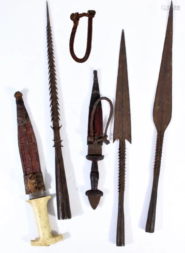 African Spears and Knives & Sheaths