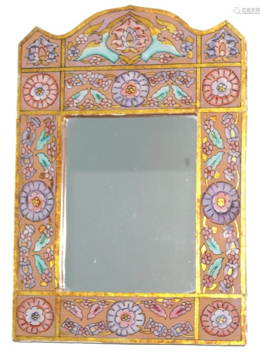 20th C. Moroccan Reverse Glass Mirror