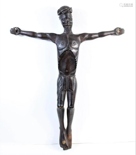 Hand Carved Wooden Figure of Christ