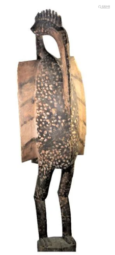 Palace Sized Sunufo Wooden Carved Figure