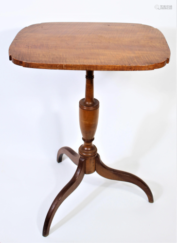 Tigerwood Three-Legged Side Table