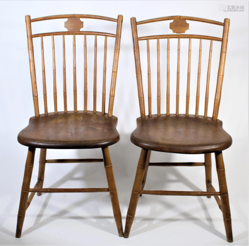 Pair of Hand-Crafted Side Chairs