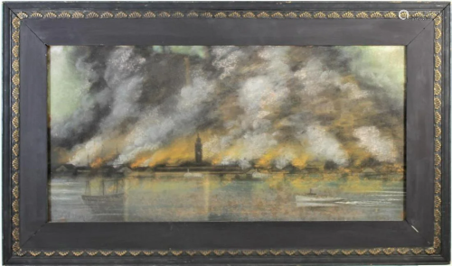 Seascape Scene (20th Century) Pastel