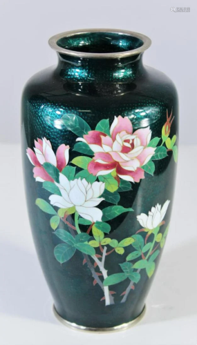 Sato Japanese Cloisonne Vase