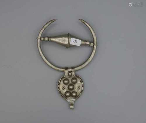 BERBER-SCHMUCK: Brustschmuck / oriental jewellery, Silber (74,5 g), aus Nähe der Provinz Tata /