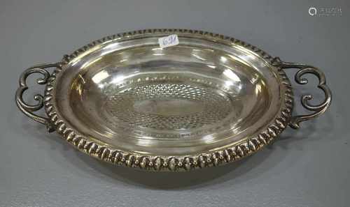 SCHALE / FUSSSCHALE / bowl on a stand, Alfenide / Alpaka, versilbert, Manufaktur Koch & Hoffmann,