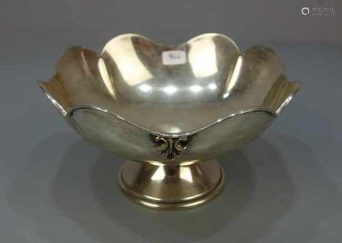 FUSSSCHALE / KONFEKTSCHALE / silver bowl on a stand, Italien, 800er Silber, 194 Gramm, Marke von