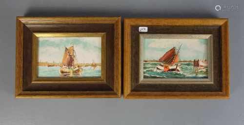 MINDERMANN, HEINZ zugeschrieben (Bremen 1872-1959 Norderney), Paar Gemälde / paintings: 