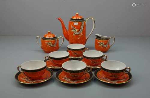 TEESERVICE / tea set, Porzellan, Manufaktur Nakasima / Japan, teils unter dem Stand gemarkt und u.