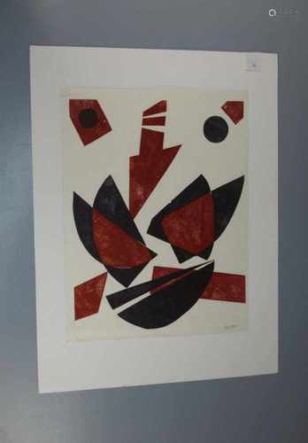 MITZLAFF, ERHART (Kiel 1916-1991 Bremen), Farbholzschnitt / woodcut: 