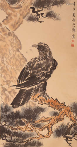 Xu Beihong - Hawk Painting