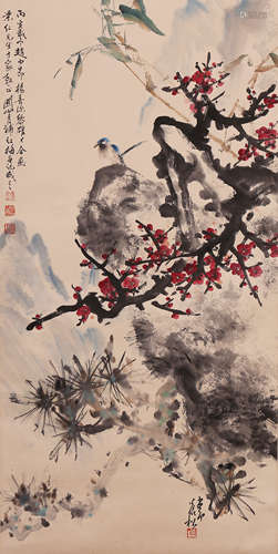 Shan-Yueh Kuan - Flower and Bird Painting