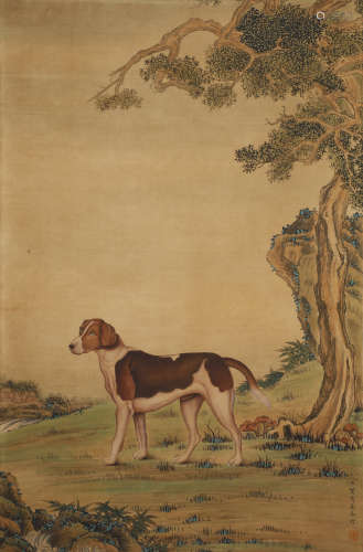 Louis Antoine de Poirot - Painting of a Dog