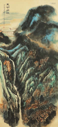 Haixia He - Shan Shui Mountain Scenery Painting