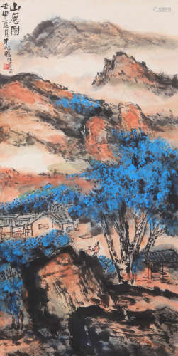 Zhu Qizhan - Mountain Scenery Painting