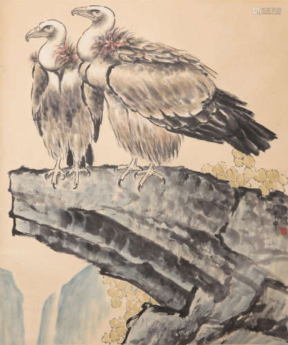 Xu Beihong - Hawk Painting