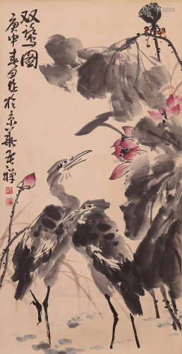 Kuchan Li - Crane Painting