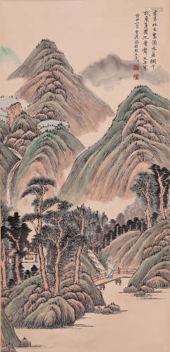 Chaoran Feng - Shan Shui Mountain Scenery Painting