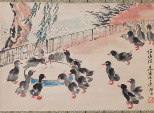 Shibai Lou - Painting of Ducks