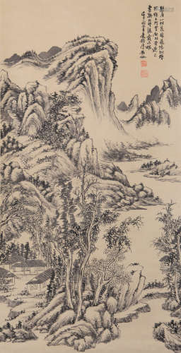 Wu Daiqiu - Shan Shui Mountain Scenery Painting
