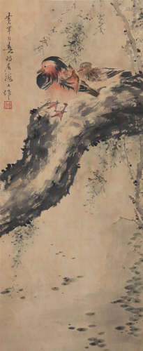 Huang Huanwu - Painting of Mandarin Duck
