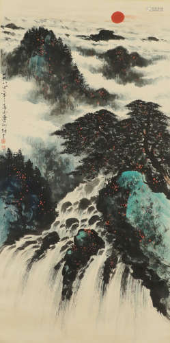 Li Xiongcai - Shan Shui Mountain Scenery Painting