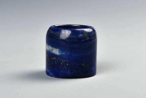 A LAPIS ARCHERS RING QING DYNASTY