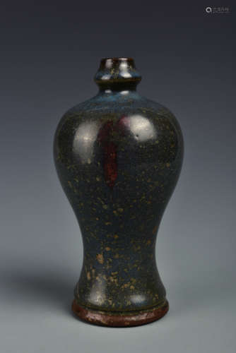 A PURPLE SPLASHED JUN PLUM VASE MEIPING SONG DYNASTY