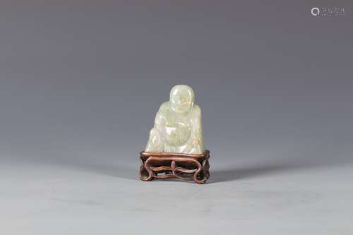 CARVED JADEITE BUDDHA